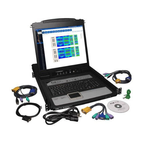 Tripp Lite B020-U08-19-IP rack console 19" Black