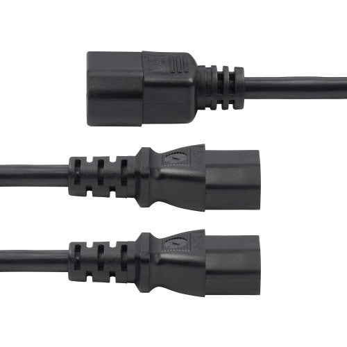 StarTech.com 8723-8600-POWER-CORD power cable Black 70.9" (1.8 m) C14 coupler 2 x C13 coupler