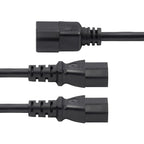 StarTech.com 8723-8600-POWER-CORD power cable Black 70.9" (1.8 m) C14 coupler 2 x C13 coupler