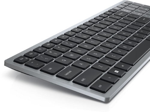 DELL KB740 keyboard Office RF Wireless + Bluetooth Canadian Gray, Black