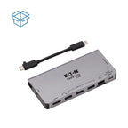 Tripp Lite U442-DOCK5D-GY laptop dock/port replicator Wired USB 3.2 Gen 1 (3.1 Gen 1) Type-C Gray