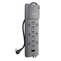Belkin 12-Outlet Surge Suppressor Black 12 AC outlet(s) 125 V