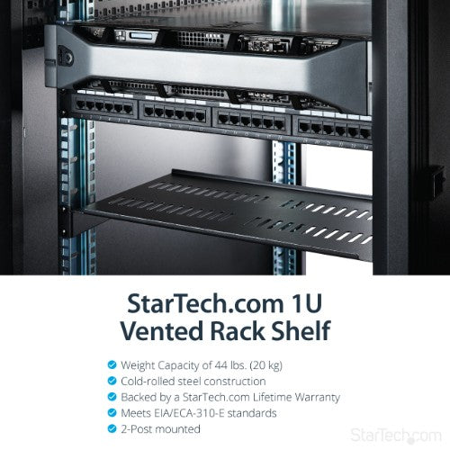 StarTech.com CABSHELFV1U rack accessory Rack shelf
