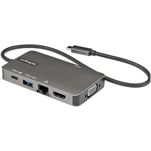 StarTech.com DKT30CHVPD2 laptop dock/port replicator USB 3.2 Gen 1 (3.1 Gen 1) Type-C Black, Gray