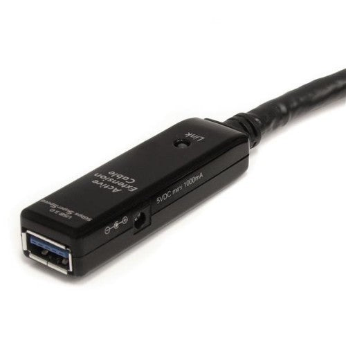 StarTech.com USB3AAEXT5M USB cable USB 3.2 Gen 1 (3.1 Gen 1) 196.9" (5 m) USB A Black