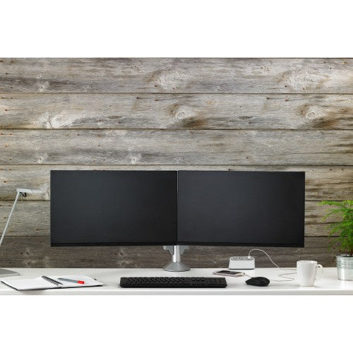 Chief KX Low-Profile Dual Monitor Arm 30" White Desk