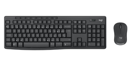 Logitech MK370 Combo for Business keyboard Mouse included Office Bluetooth QWERTY French Graphite