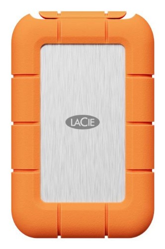 LaCie STND4000400 external solid state drive Thunderbolt technology 4 TB USB Type-C USB4 Gen 3x2 Orange, Stainless steel