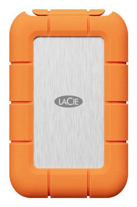 LaCie STND4000400 external solid state drive Thunderbolt technology 4 TB USB Type-C USB4 Gen 3x2 Orange, Stainless steel