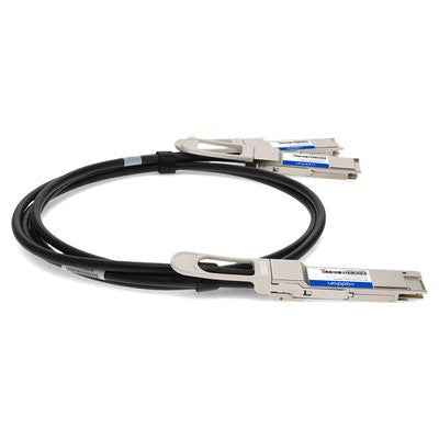 AddOn Networks DAC-Q56DD-2Q56-2M-AO InfiniBand/fibre optic cable 78.7" (2 m) QSFP-DD 2xQSFP56 Black, Silver