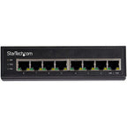 StarTech.com IESC1G80UP network switch Unmanaged Gigabit Ethernet (10/100/1000) Power over Ethernet (PoE) Black