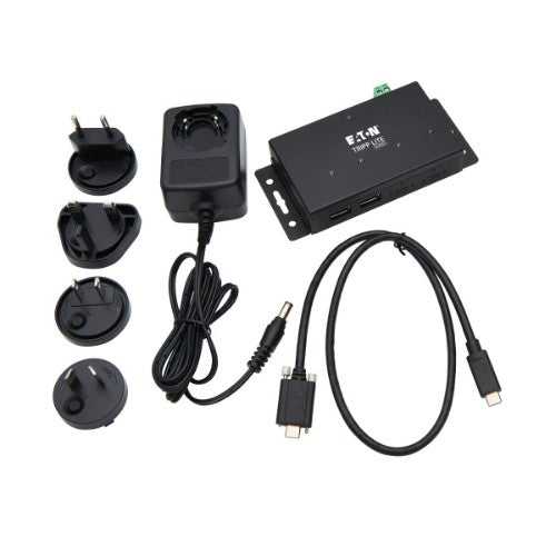 Tripp Lite U460-2A2C-IND interface hub USB 3.2 Gen 2 (3.1 Gen 2) Type-C 10000 Mbit/s Black