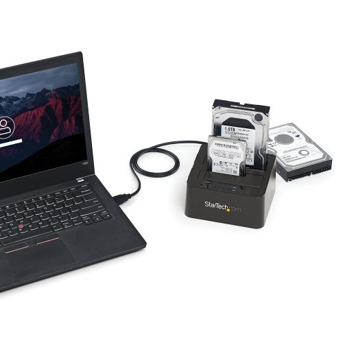 StarTech.com SDOCK2U313 storage drive docking station USB 3.2 Gen 2 (3.1 Gen 2) Type micro-B Black