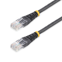 StarTech.com 50 ft Black Molded Category 5e (350 MHz) UTP Patch Cable networking cable 600" (15.2 m)