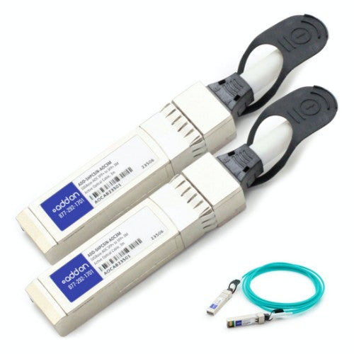 AddOn Networks ADD-SHPCSIN-AOC3M InfiniBand/fibre optic cable 118.1" (3 m) SFP+ Aqua color