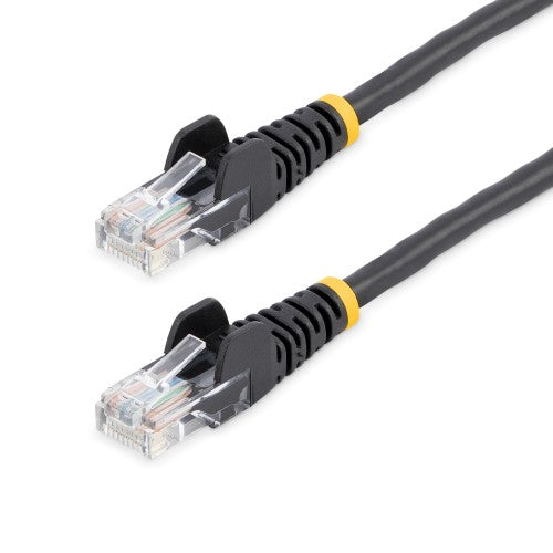 StarTech.com 50 ft Black Snagless Category 5e (350 MHz) UTP Patch Cable networking cable 600" (15.2 m)