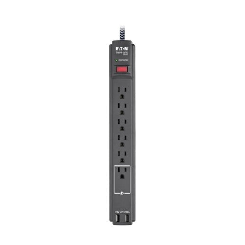 Tripp Lite TLP610BUAM surge protector Black 6 AC outlet(s) 110 - 125 V 120.1" (3.05 m)
