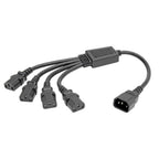 Tripp Lite P004-18N-4XC13 power cable Black 18.1" (0.46 m) C13 coupler C14 coupler