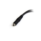 StarTech.com MUYHSFMM audio cable 5.12" (0.13 m) 3.5mm 2 x 3.5mm Black