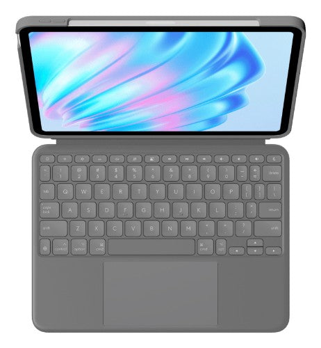 Logitech Combo Touch for iPad Air 11-inch (M2 & M3), iPad Air (5th gen) QWERTY English Smart Connector Gray