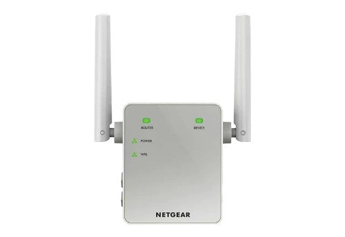 NETGEAR EX6120-100CNS network extender Network repeater Gray, White 10, 100 Mbit/s
