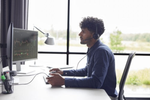 HP Poly EncorePro 320 with Quick Disconnect Binaural Headset TAA
