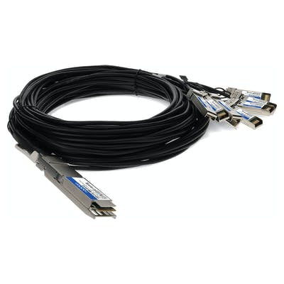 AddOn Networks CAB-O-8S-200G-1M-AO InfiniBand/fibre optic cable 39.4" (1 m) OSFP 8xSFP28 Black, Silver