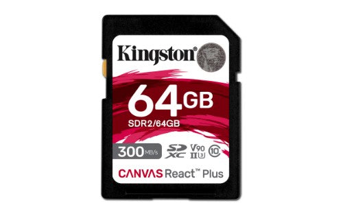 Kingston Technology Canvas React Plus 64 GB SD UHS-II Class 10