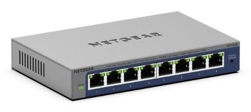 NETGEAR GS108E-400NAS network switch Unmanaged L2/L3 Gigabit Ethernet (10/100/1000) Gray