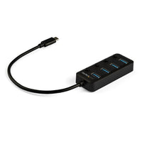 StarTech.com HB30C4AIB interface hub USB 3.2 Gen 1 (3.1 Gen 1) Type-C 5000 Mbit/s Black