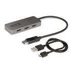 StarTech.com MST14DP123HD video cable adapter 11.8" (0.3 m) DisplayPort 3 x HDMI Gray