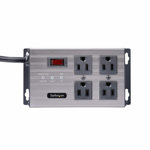 StarTech.com 4N515S8-POWER-STRIP power distribution unit (PDU) 4 AC outlet(s) Gray