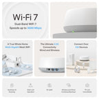 TP-Link DECO BE25(2-PACK) mesh wi-fi system Dual-band (2.4 GHz / 5 GHz) Wi-Fi 7 (802.11be) White Internal