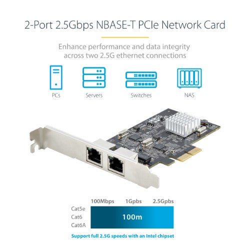 StarTech.com PR22GI-NETWORK-CARD network card Internal Ethernet 2500 Mbit/s