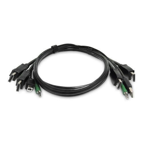 StarTech.com SK2DPMMKVM06-TAA KVM cable Black 70.9" (1.8 m)