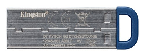 Kingston Technology DataTraveler Kyson USB flash drive 64 GB USB Type-A 3.2 Gen 1 (3.1 Gen 1) Stainless steel