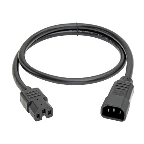 Tripp Lite P018-003 power cable Black 35.4" (0.9 m) C14 coupler C15 coupler