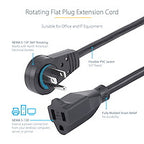 StarTech.com RTPAC1013 power cable Black 35.4" (0.9 m) NEMA 5-15P NEMA 5-15R