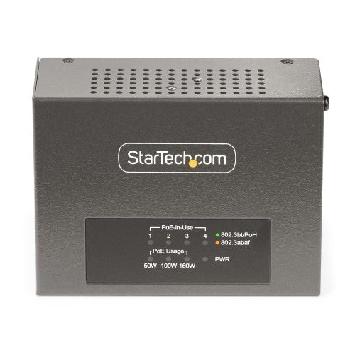 StarTech.com AS445C-POE-INJECTOR PoE adapter 2.5 Gigabit Ethernet, 5 Gigabit Ethernet, Fast Ethernet, Gigabit Ethernet