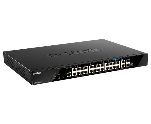 D-Link DGS-1520-28MP network switch Managed L3 Gigabit Ethernet (10/100/1000) Power over Ethernet (PoE) 1U Black
