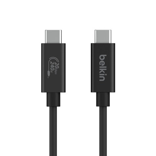 Belkin INZ004BT2MBK USB cable USB4 Gen 2x2 78.7" (2 m) USB C Black