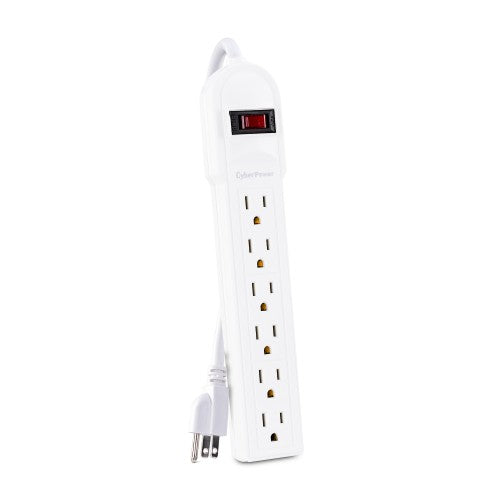 CyberPower CSB606W surge protector White 6 AC outlet(s) 125 V 78.7" (2 m)