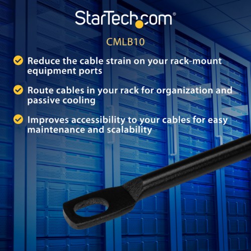 StarTech.com CMLB10 rack accessory Cable lacing bar