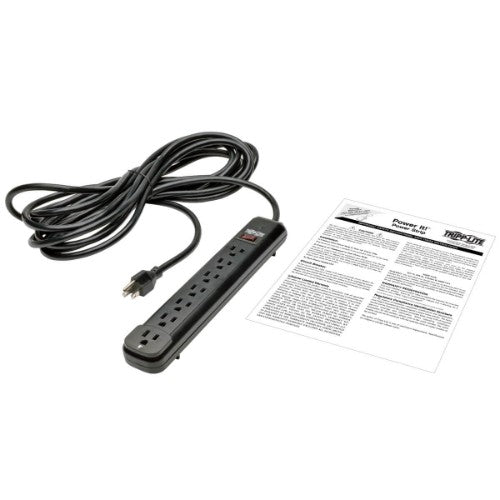 Tripp Lite PS725B surge protector Black 7 AC outlet(s) 120 V 300" (7.62 m)