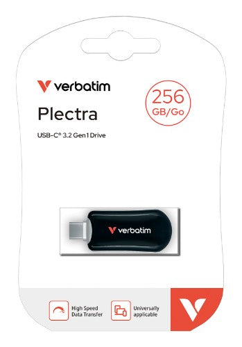Verbatim 30226 USB flash drive 256 GB USB Type-C 3.2 Gen 1 (3.1 Gen 1) Black