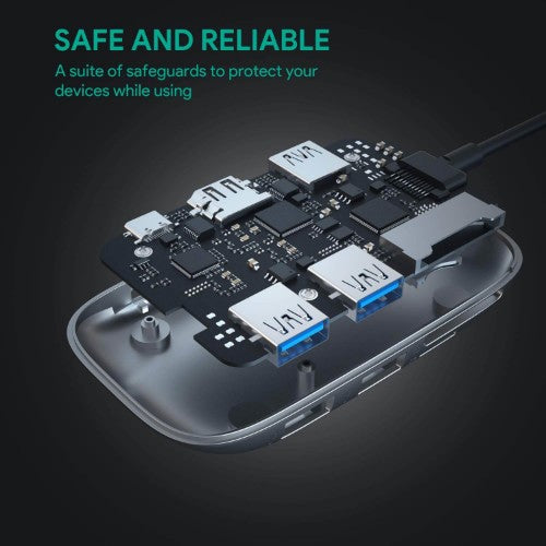 AUKEY Unity Link PD II USB 3.2 Gen 1 (3.1 Gen 1) Type-C Aluminum, Black