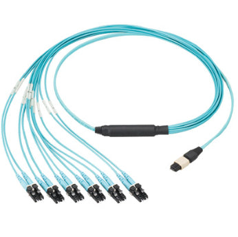 Panduit FZ8RL7NQSVNM005 InfiniBand/fibre optic cable 196.9" (5 m) PanMPO 8x LC Aqua color
