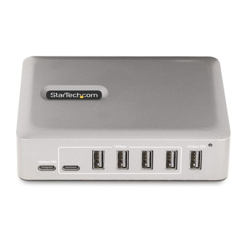 StarTech.com 10G5A2CS-USB-C-HUB interface hub USB 3.2 Gen 2 (3.1 Gen 2) Type-C 10000 Mbit/s Silver