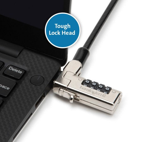 Kensington Slim N17 Serialized Combination Laptop Lock for Wedge-Shaped Slots