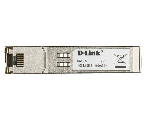 D-Link DGS-712 network transceiver module Copper 1000 Mbit/s SFP